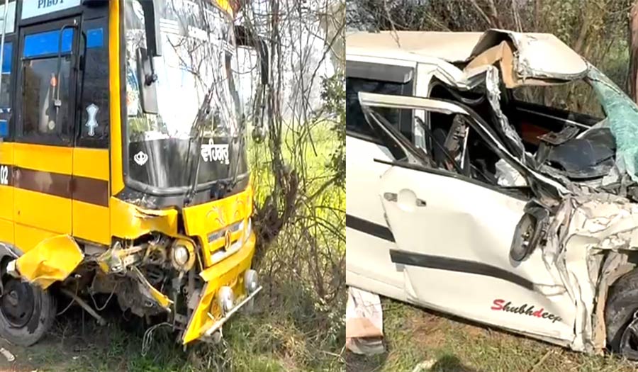 Accident News: ਕਾਰ ਤੇ ਬੱਸ ਦੀ ਭਿਆਨਕ ਟੱਕਰ, ਕਾਰ ਡਰਾਈਵਰ ਦੀ ਮੌਤ