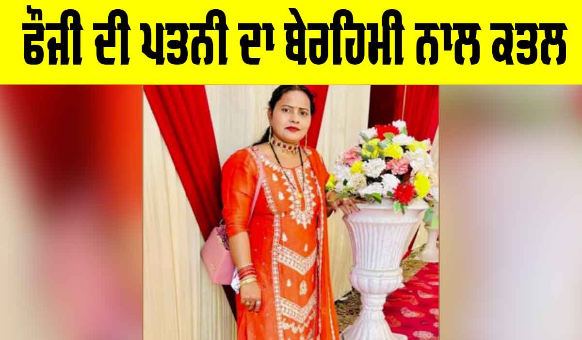 Crime News: ਫੌਜੀ ਦੀ ਪਤਨੀ ਦਾ ਬੇਰਹਿਮੀ ਨਾਲ ਕਤਲ, ਹਮਲਾਵਰ ਫਰਾਰ