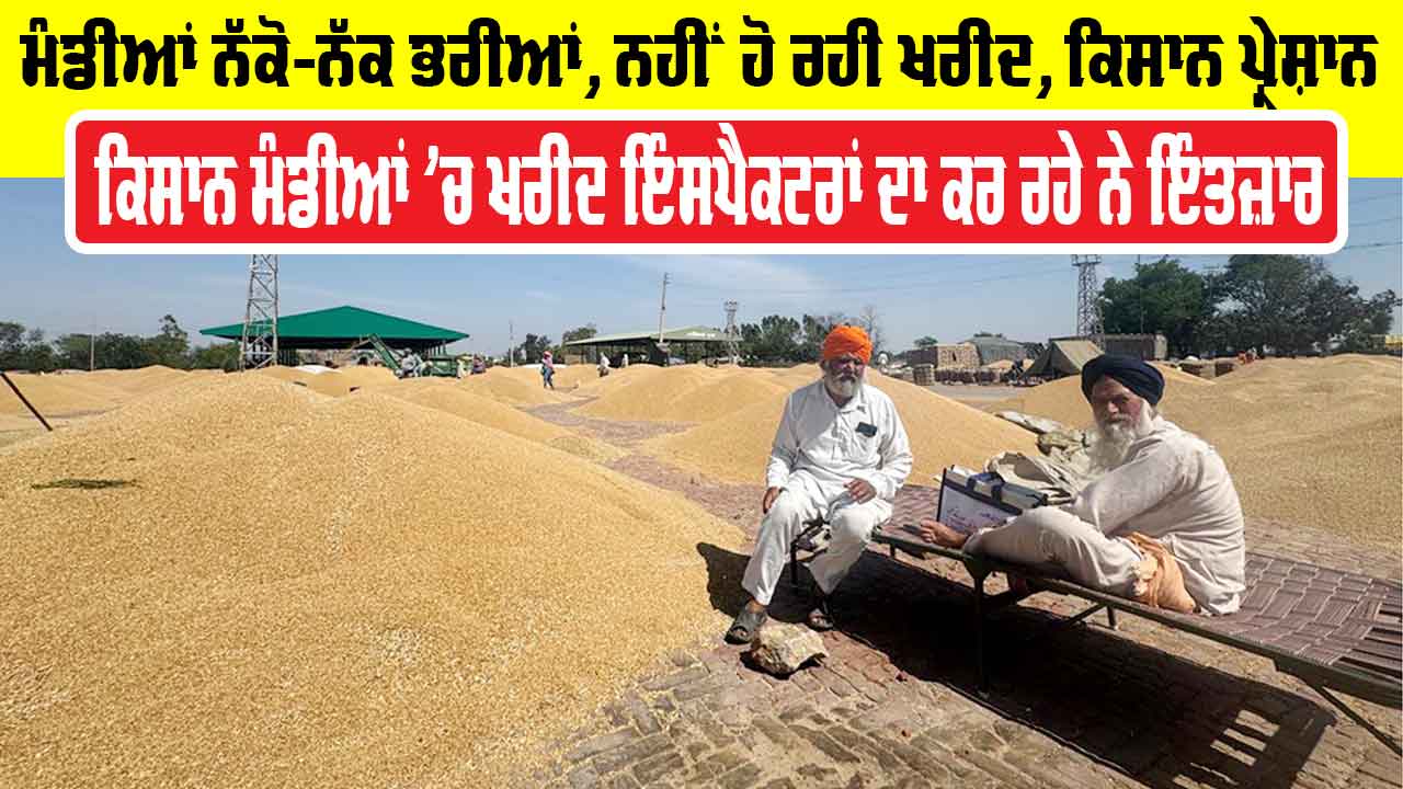 Farmer News Punjab: ਮੰਡੀਆਂ ਨੱਕੋ-ਨੱਕ ਭਰੀਆਂ, ਨਹੀਂ ਹੋ ਰਹੀ ਖਰੀਦ, ਕਿਸਾਨ ਪ੍ਰੇਸ਼ਾਨ