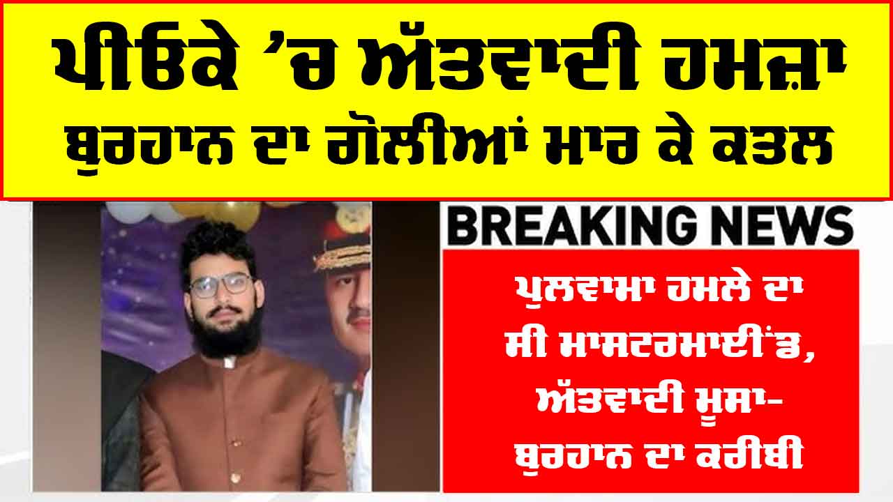 Hamza Burhan: ਪੁਲਵਾਮਾ ਹਮਲੇ ਦੇ ਮਾਸਟਰਮਾਈਂਡ ਅੱਤਵਾਦੀ ਹਮਜ਼ਾ ਬੁਰਹਾਨ ਦਾ ਗੋਲੀਆਂ ਮਾਰ ਕੇ ਕਤਲ