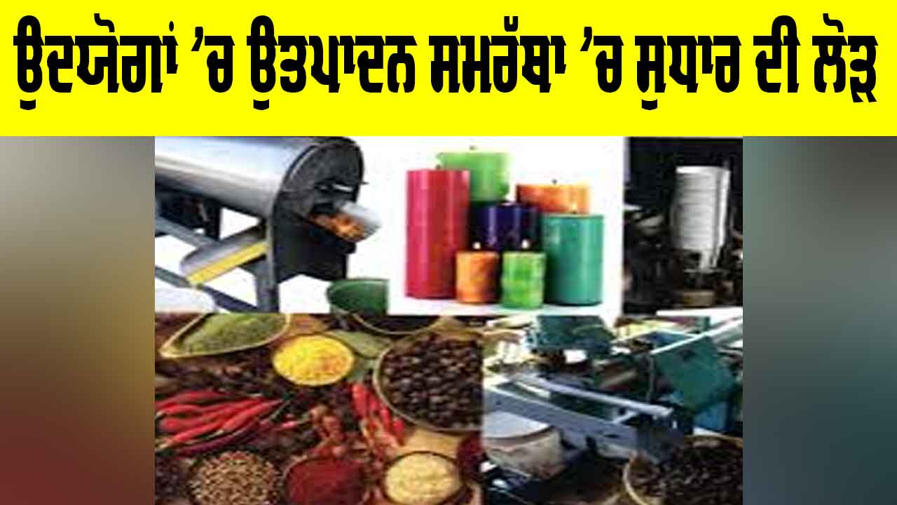 Industrial Production Efficiency: ਉਦਯੋਗਾਂ ’ਚ ਉਤਪਾਦਨ ਸਮਰੱਥਾ ’ਚ ਸੁਧਾਰ ਦੀ ਲੋੜ