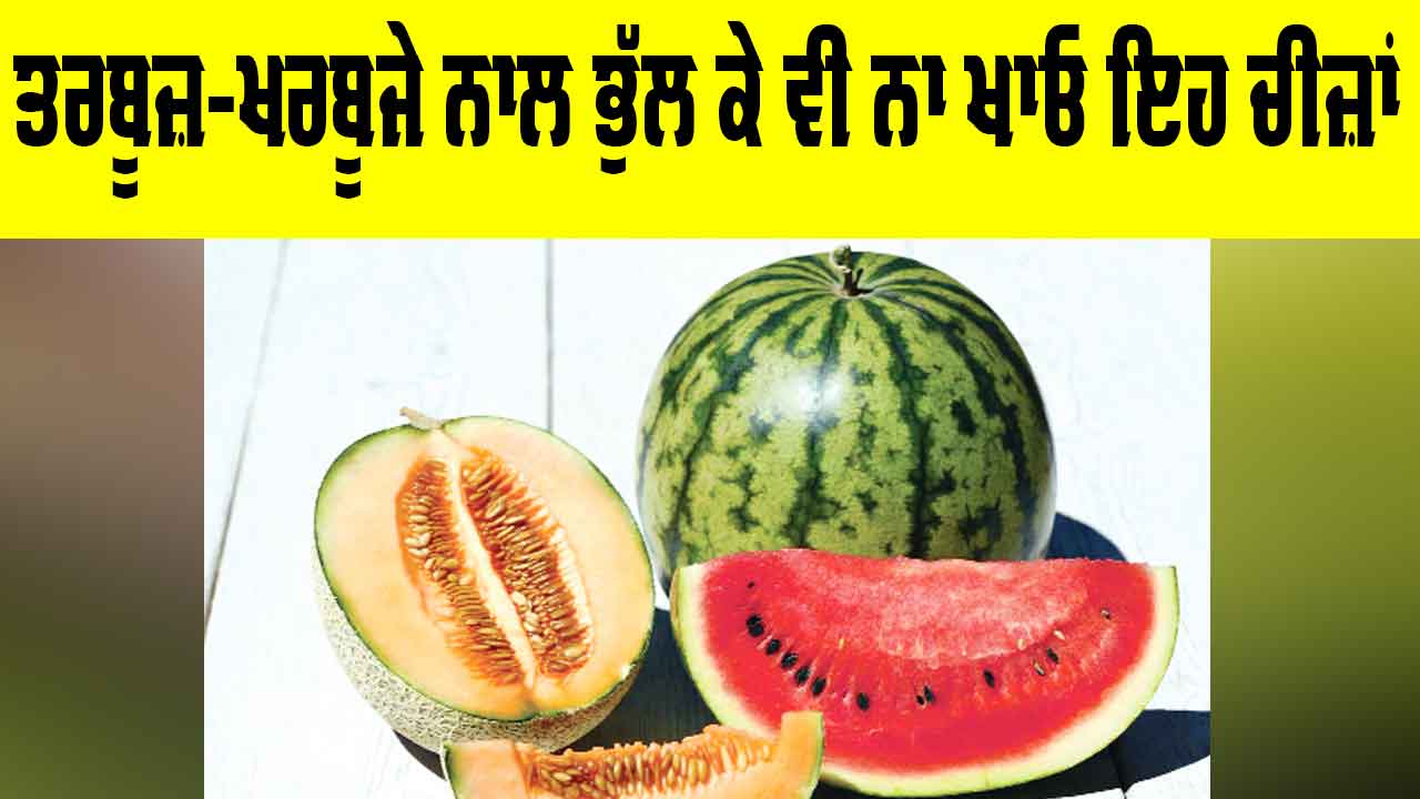 Watermelon Health Tips: ਤਰਬੂਜ਼-ਖਰਬੂਜੇ ਨਾਲ ਭੁੱਲ ਕੇ ਵੀ ਨਾ ਖਾਓ ਇਹ ਚੀਜ਼ਾਂ