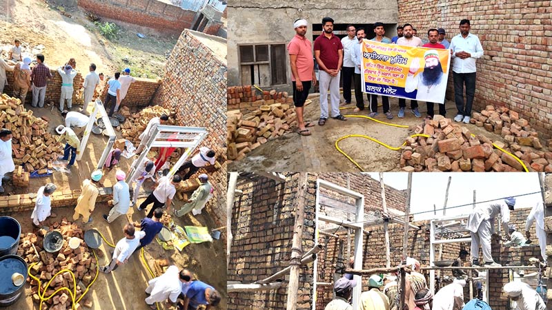 Welfare Works Malout: 16 ਘੰਟਿਆਂ ’ਚ ਹੀ ਲੋੜਵੰਦ ਪਰਿਵਾਰ ਨੂੰ ਬਲਾਕ ਮਲੋਟ ਦੀ ਸਾਧ-ਸੰਗਤ ਨੇ ਬਣਾ ਕੇ ਦਿੱਤਾ ਪੱਕਾ ਮਕਾਨ