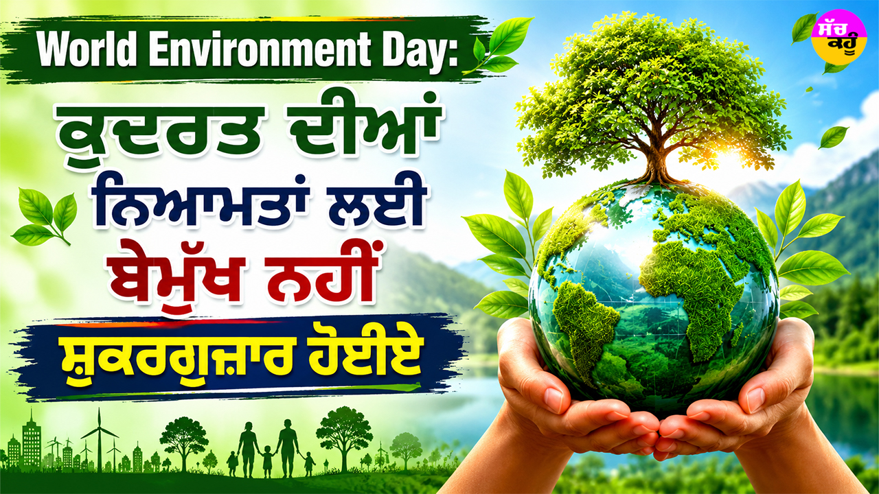 World Environment Day: ਕੁਦਰਤ ਦੀਆਂ ਨਿਆਮਤਾਂ ਲਈ ਬੇਮੁੱਖ ਨਹੀਂ ਸ਼ੁਕਰਗੁਜ਼ਾਰ ਹੋਈਏ