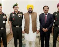 CM Mann ਨੇ ਪੱਛਮੀ ਕਮਾਂਡ ਦੇ ਆਰਮੀ ਕਮਾਂਡਰ ਨਾਲ ਸਰਹੱਦੀ ਸੁਰੱਖਿਆ, ਰਾਹਤ ਕਾਰਜਾਂ ਅਤੇ ਆਪਰੇਸ਼ਨਲ ਤਿਆਰੀਆਂ ਬਾਰੇ ਵਿਚਾਰ-ਵਟਾਂਦਰਾ ਕੀਤਾ