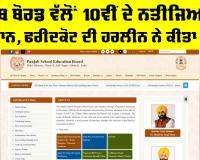 PSEB 10th Result: ਪੰਜਾਬ ਬੋਰਡ ਵੱਲੋਂ 10ਵੀਂ ਦੇ ਨਤੀਜਿਆਂ ਦਾ ਐਲਾਨ, ਫਰੀਦਕੋਟ ਦੀ ਹਰਲੀਨ ਨੇ ਕੀਤਾ ਟਾਪ