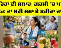 Summer Health: ਮਾਹਿਰਾਂ ਦੀ ਸਲਾਹ, ਗਰਮੀ ’ਚ ਪਾਣੀ ਪੀਣ ਦਾ ਸਹੀ ਸਮਾਂ ਤੇ ਤਰੀਕਾ ਜਾਣੋ