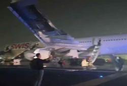 Swiss Flight Engine Fail: ਟੇਕਆਫ ਦੌਰਾਨ ਸਵਿਸ ਜਹਾਜ ਦੇ ਇੰਜਣ ’ਚ ਲੱਗੀ ਅੱਗ, 6 ਜ਼ਖਮੀ