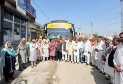 Jalalabad News: ਮੁੱਖ ਮੰਤਰੀ ਤੀਰਥ ਯਾਤਰਾ ਸਕੀਮ ਤਹਿਤ ਵਿਧਾਇਕ ਜਗਦੀਪ ਕੰਬੋਜ ਗੋਲਡੀ ਵੱਲੋਂ ਸ਼ਰਧਾਲੂਆਂ ਦੀ ਬੱਸ ਰਵਾਨਾ