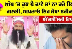 Eye Care Tips: ਅੱਖ ’ਚ ਕੁਝ ਪੈ ਜਾਵੇ ਤਾਂ ਨਾ ਕਰੋ ਇਹ ਗਲਤੀ, ਅਪਣਾਓ ਇਹ ਸੌਖਾ ਤਰੀਕਾ