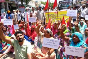 ਮਾਨਸਾ ‘ਚ ਗੂੰਜੇ ਪੰਜਾਬ ਸਰਕਾਰ ਵਿਰੋਧੀ ਨਾਅਰੇ