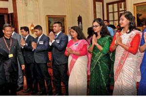 13ਵੇਂ ਰਾਸ਼ਟਰਪਤੀ ਪ੍ਰਣਬ ਮੁਖ਼ਰਜੀ ਦਾ ਵਿਦਾਇਗੀ ਸਮਾਰੋਹ