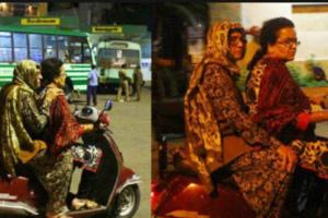 ਸਕੂਟਰ ‘ਤੇ ਮੂੰਹ ਢੱਕ ਕੇ ਅੱਧੀ ਰਾਤ ਨਿਕਲੀ ਕਿਰਨ ਬੇਦੀ