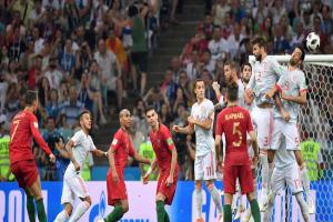 ਰੋਨਾਲਡੋ ਦੀ ਹੈਟ੍ਰਿਕ ਬਦੌਲਤ ਪੁਰਤਗਾਲ ਨੇ ਸਪੇਨ ਨੁੰ ਡਰਾਅ ਤੇ ਰੋਕਿਆ