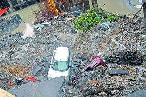 ਮੀਂਹ ਕਾਰਨ ਜ਼ਮੀਨ ਧਸੀ, 3 ਮੌਤਾਂ