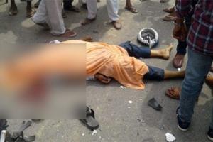 ਬੱਸ ਦੀ ਟੱਕਰ ਨਾਲ ਮੋਟਰਸਾਈਕਲ ਸਵਾਰ ਦੀ ਮੌਤ