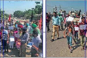 ਸਰਕਾਰ ਤੋਂ ਖਫ਼ਾ ਕੱਚੇ ਮੁਲਾਜ਼ਮ ਆਪਣੇ ਬੱਚੇ ਸੌਂਪਣ ਮੰਤਰੀ ਘਰ ਪੁੱਜੇ