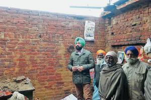 ਮੀਂਹ ਤੇ ਅਸਮਾਨੀ ਬਿਜਲੀ ਕਾਰਨ ਮਕਾਨ ਦੀ ਛੱਤ ਡਿੱਗੀ