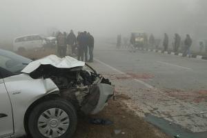 ਸੰਘਣੀ ਧੁੰਦ ਕਾਰਨ ਭਿੜੀਆਂ ਗੱਡੀਆਂ