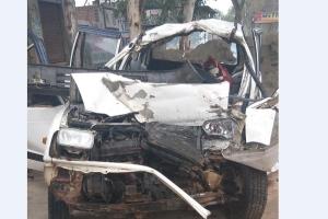 ਕਾਰ ਤੇ ਗੰਨਿਆਂ ਨਾਲ ਲੱਦੇ ਟਰੈਕਟਰ ਟਰਾਲੇ ਦੀ ਟੱਕਰ ‘ਚ ਪਿਉ-ਪੁੱਤ ਦੀ ਮੌਤ 