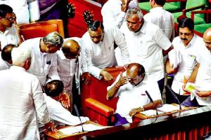 ਕਰਨਾਟਕ ਵਿਧਾਨ ਸਭਾ ਦੀ ਕਾਰਵਾਈ ਮੁਲਤਵੀ, ਅੱਜ ਹੋਵੇਗਾ ਬਹੁਮਤ ਪ੍ਰੀਖਣ