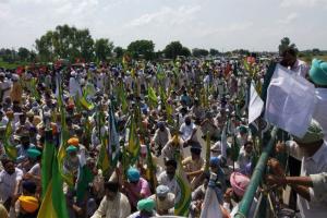 ਪੁਲਿਸ ਨੇ ਮਹਿਮਦਪੁਰ ਦੀ ਅਨਾਜ ਮੰਡੀ ‘ਚ ਹੀ ਰੋਕੇ ਧਰਨਾਕਾਰੀ