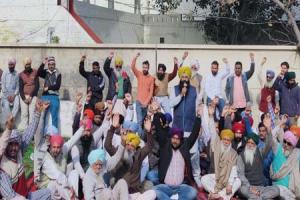 ਪੰਚਾਇਤ ਯੂਨੀਅਨ ਵੱਲੋਂ ਥਾਣਾ ਸ਼ੇਰਪੁਰ ‘ਚ ਰੋਸ ਧਰਨਾ