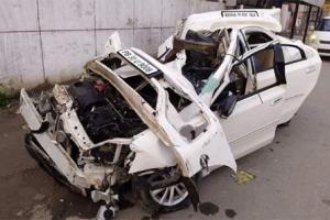 ਖੜ੍ਹੇ ਟਰੱਕ ਨਾਲ ਟਕਰਾਈ ਕਾਰ ,ਪਿਓ ਪੁੱਤ ਦੀ ਮੌਤ