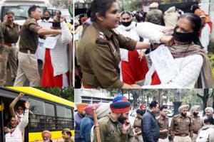 ਆਂਗਣਵਾੜੀ ਯੂਨੀਅਨ ਨੇ ਸਰਕਾਰ ਖਿਲਾਫ ਕੀਤਾ ਰੋਸ਼ ਮਾਰਚ