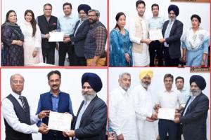 ਬਿਨਾ ਮੁਕਾਬਲੇ ਤੋਂ ਚੋਣ ਜਿੱਤੇ ਰਾਜ ਸਭਾ ਮੈਂਬਰਾਂ ਨੂੰ ਦਿੱਤੇ ਸਰਟੀਫਿਕੇਟ