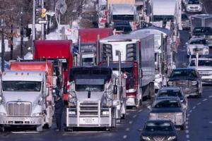 ਵਾਸ਼ਿੰਗਟਨ ਵਿੱਚ ਟਰੱਕ ਡਰਾਈਵਰਾਂ ਨੇ ਲਾਇਆ ਜਾਮ