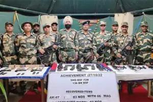 ਫਿਰੋਜ਼ਪੁਰ ’ਚ 3 ਏਕੇ 47, ਤਿੰਨ ਪਿਸਟਲ ਤੇ 200 ਗੋਲੀਆਂ ਬਰਾਮਦ