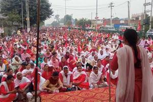 ਆਂਗਨਵਾੜੀ ਵਰਕਰਾਂ ਨੇ ਮੁੱਖ ਮੰਤਰੀ ਨਿਵਾਸ ਦਾ ਕੀਤਾ ਘਿਰਾਓ