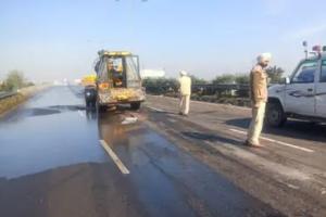 ਲੁਧਿਆਣਾ-ਜਲੰਧਰ ਹਾਈਵੇ ‘ਤੇ ਆਇਆ ਤੇਲ ਦਾ ਹਡ਼੍ਹ