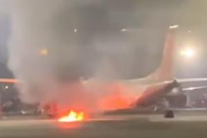 ਦਿੱਲੀ ਏਅਰਪੋਰਟ ‘ਤੇ ਸਪਾਈਸ ਜੈੱਟ ਦੇ ਜਹਾਜ਼ ਨੂੰ ਲੱਗੀ ਅੱਗ