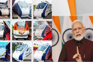 ਪ੍ਰਧਾਨ ਮੰਤਰੀ ਮੋਦੀ ਨੇ 9 ਵੰਦੇ ਭਾਰਤ ਐਕਸਪ੍ਰੈੱਸ ਨੂੰ ਦਿੱਤੀ ਹਰੀ ਝੰਡੀ, ਇਨ੍ਹਾਂ 11 ਸੂਬਿਆਂ ‘ਚੋਂ ਹੋ ਕੇ ਲੰਘੇਗੀ ਟਰੇਨ