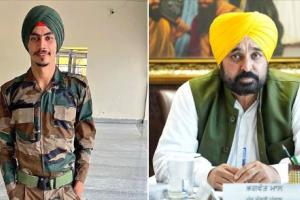 ਅਗਨੀਵੀਰ ਅੰਮ੍ਰਿਤਪਾਲ ਸਿੰਘ ਦੇ ਘਰ ਪਹੁੰਚੇ ਮੁੱਖ ਮੰਤਰੀ ਮਾਨ, ਪਰਿਵਾਰ ਨੂੰ 1 ਕਰੋੜ ਰੁਪਏ ਦਾ ਚੈੱਕ ਸੌਂਪਿਆ