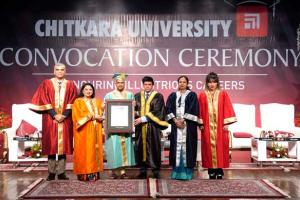 ਚਿਤਕਾਰਾ ’ਵਰਸਿਟੀ ਵੱਲੋਂ ਟੈਲੀ ਸਲਿਊਸ਼ਨਜ਼ ਦੇ ਸੰਸਥਾਪਕ ਭਰਤ ਗੋਇਨਕਾ ਨੂੰ ਡਾਕਟਰੇਟ ਦੀ ਡਿਗਰੀ ਪ੍ਰਦਾਨ