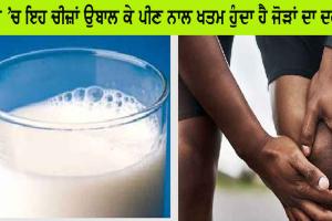 ਦੁੱਧ ’ਚ ਉਬਾਲ ਕੇ ਪੀਓ ਇਹ ਚੀਜ਼ਾਂ, ਇੱਕ ਹੀ ਦਿਨ ’ਚ ਖਤਮ ਹੋ ਜਾਵੇਗਾ ਜੋੜਾਂ ਦਾ ਦਰਦ
