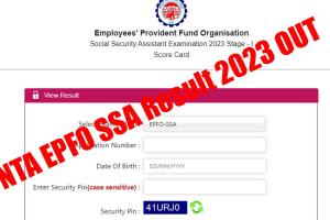 NTA EPFO SSA Result 2023 OUT : ਈਪੀਐੱਫ਼ਓ ਸਕਿਓਰਿਟੀ ਅਸਿਸਟੈਂਟ ਪ੍ਰੀਖਿਆ ਦਾ ਆਇਆ ਨਤੀਜਾ, ਇਸ ਤਰ੍ਹਾਂ ਡਾਊਨਲੋਡ ਕਰੋ ਪੀਡੀਐੱਫ਼
