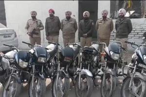 ਚੋਰੀ ਦੀਆਂ ਸੱਤ ਬਾਈਕਾਂ ਸਮੇਤ ਚੋਰ ਕਾਬੂ 