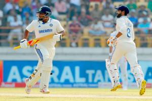 ਰਾਜਕੋਟ ਟੈਸਟ ’ਚ ਰੋਹਿਤ-ਜਡੇਜ਼ਾ ਦੇ ਸੈਂਕੜੇ, ਸਰਫਰਾਜ਼ ਦਾ ਡੈਬਿਊ ਮੈਚ ’ਚ ਅਰਧਸੈਂਕੜਾ, ਪਹਿਲੇ ਦਿਨ ਦੀ ਖੇਡ ਭਾਰਤ ਦੇ ਨਾਂਅ