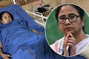 ਮਮਤਾ ਬੈਨਰਜ਼ੀ ਦੇ ਮੱਥੇ ’ਤੇ ਵੱਜੀ ਸੱਟ, ਹਸਪਤਾਲ ’ਚ ਦਾਖਲ