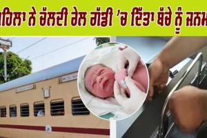 ਮਹਿਲਾ ਨੇ ਚੱਲਦੀ ਰੇਲ ਗੱਡੀ ’ਚ ਦਿੱਤਾ ਬੱਚੇ ਨੂੰ ਜਨਮ, ਰੇਲ ਅੰਦਰ ਸਭ ਨੇ ਮਨਾਈ ਖੁਸ਼ੀ