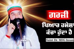 ਗਰਜ਼ੀ ਪਿਆਰ ਹਮੇਸ਼ਾ ਕੱਚਾ ਹੁੰਦਾ ਹੈ : Saint Dr MSG