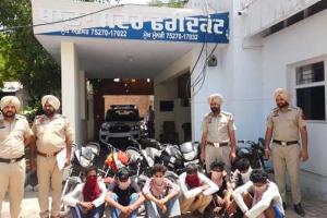 ਚੋਰੀ ਦੇ ਸੱਤ ਮੋਟਰਸਾਈਕਲਾਂ ਸਮੇਤ ਸੱਤ ਜਣੇ ਕਾਬੂ