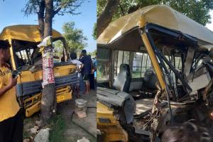 Jagraon News: ਸਕੂਲ ਵੈਨ ਦਰੱਖਤ ਨਾਲ ਟਕਰਾਈ, ਇਕ ਬੱਚੇ ਦੀ ਮੌਤ