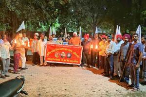 Shaheed Bhagat Singh: ਸ਼ਹੀਦ ਭਗਤ ਸਿੰਘ ਨੌਜਵਾਨ ਸਭਾ ਵੱਲੋਂ ਮਸ਼ਾਲ ਮਾਰਚ ਕੱਢਿਆ