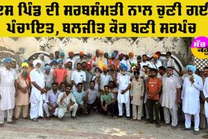 Sarpanch Elections Punjab: ਪੰਚਾਇਤੀ ਚੋਣਾਂ ਦੇ ਐਲਾਨ ਮਗਰੋਂ ਸਰਬ ਸੰਮਤੀ ਨਾਲ ਚੁਣੀ ਪੰਚਾਇਤ