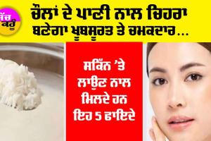 Skin Care: ਸਕਿੱਨ ਨੂੰ ਚਮਕਦਾਰ ਰੱਖਣ ਲਈ ਕਰੋ ਚੌਲਾਂ ਦੇ ਪਾਣੀ ਦੀ ਵਰਤੋਂ, ਮਾਹਿਰਾਂ ਤੋਂ ਜਾਣੋ ਇਸ ਨੂੰ ਬਣਾਉਣ ਤੇ ਵਰਤਣ ਦਾ ਤਰੀਕਾ…